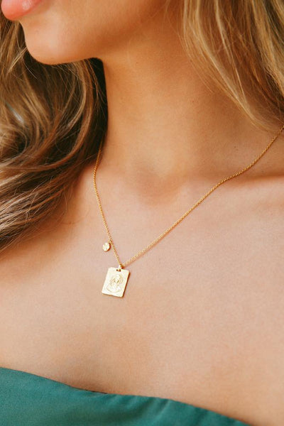 JOLIE & DEEN Madonna Necklace Sterling Silver / Gold | Hello Molly