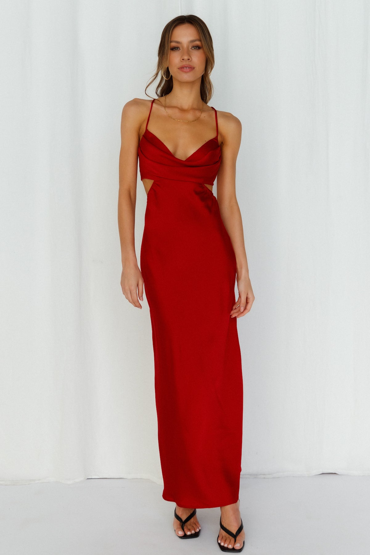 Shop Formal Dress - Angels In America Midi Dress Wine featured image