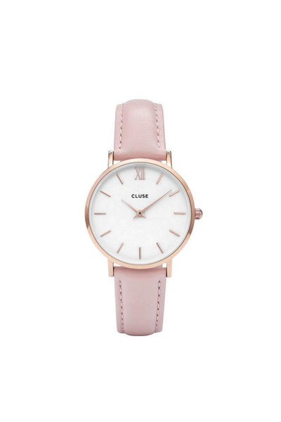 CLUSE Minuit Watch Rose Gold White/Pink | Hello Molly