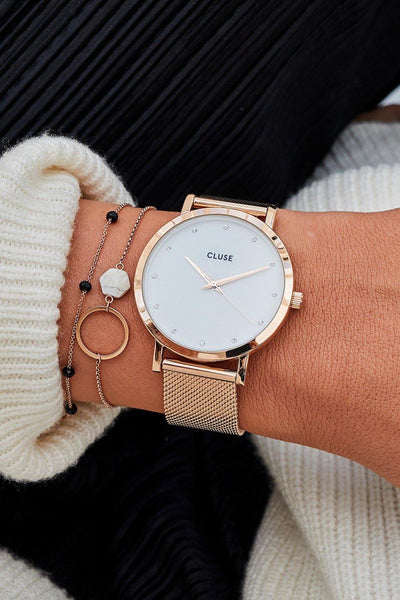 CLUSE Pavane Watch Rose Gold Stones | Hello Molly