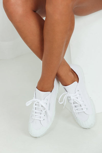 SUPERGA 2630 Stripe Sneakers Total White | Hello Molly