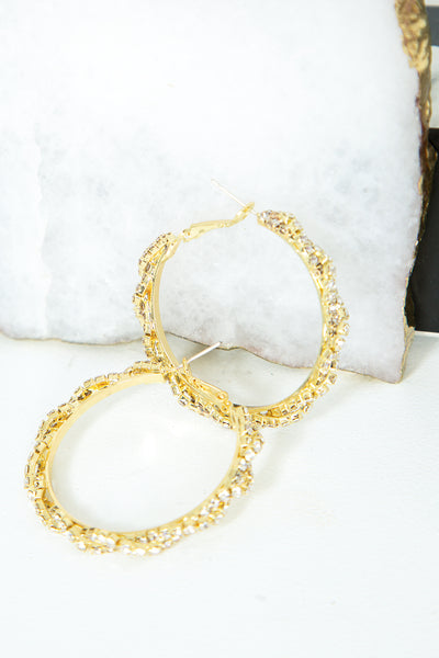 Add Some Pizzazz Hoops Gold
