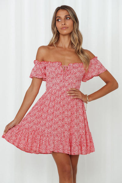 Be Mine Again Dress Red | Hello Molly