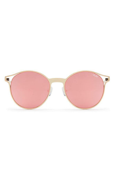 QUAY Here We Are Sunglasses Gold Rose | Hello Molly