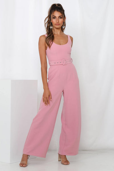 HELLO MOLLY Take A Sip Jumpsuit Pink | Hello Molly