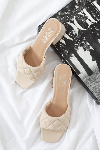 THERAPY Lucca Mules Nude | Hello Molly