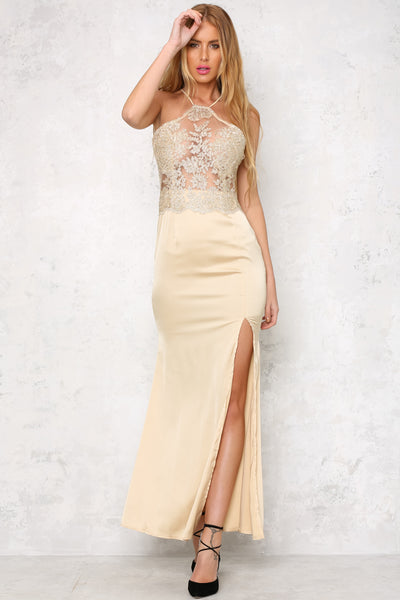 All About Me Maxi Dress Gold