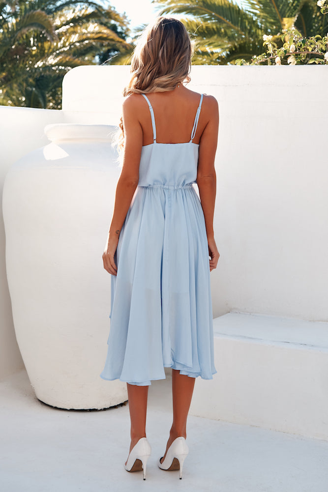 Shop Formal Dress - Bayshore Midi Dress Steel Blue sixth image