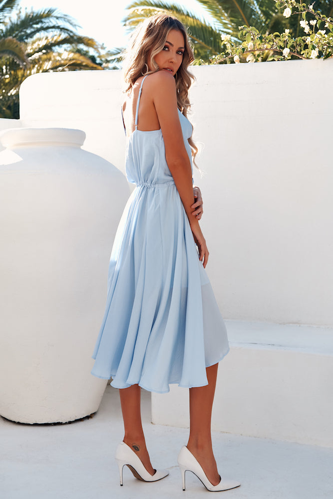 Shop Formal Dress - Bayshore Midi Dress Steel Blue third image