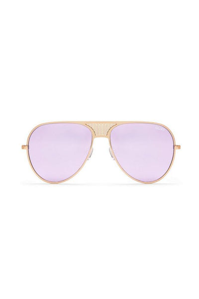 QUAY Iconic Sunglasses Gold Purple | Hello Molly